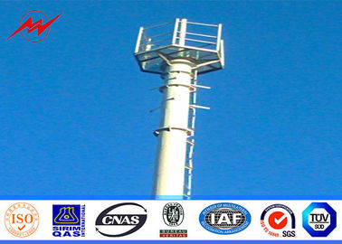 Chine 90ft coniques ont galvanisé la tour mono de Polonais, sections de la tour de communication mobile trois fournisseur