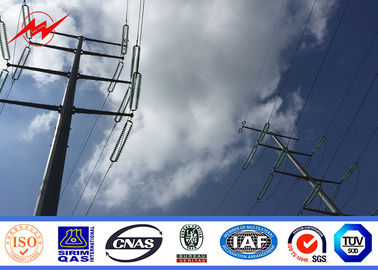 Chine Powder Coating 30FT Philippine Galvanized Steel Power Pole with Cross Arm fournisseur