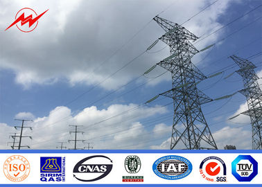 Chine Ligne de transmission galvanisée ronde de Polonais de courant électrique de 220 kilovolts approbation d'OIN de Polonais fournisseur