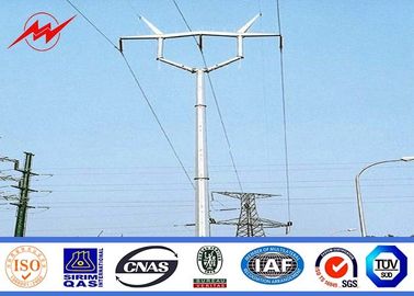 Chine Distribution en acier standard galvanisée par A123 de Polonais de puissance d'ASTM ligne électrique Polonais de 69 kilovolts fournisseur