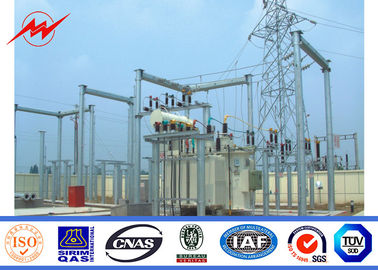 Chine Série électrique en acier de structure de sous-station de transformateur de Polonais galvanisée par haute tension fournisseur