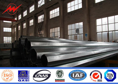 Chine 10m 12KN Afrique Polonais tubulaire en acier standard avec la préparation de surface de galvanisation fournisseur