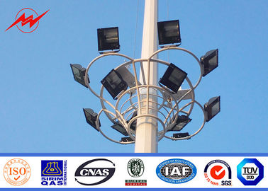 Chine 40M 60 lumières de no. LED ont galvanisé la tour légère de haut stade de mât avec le chariot rond de lanterne fournisseur