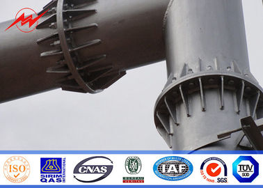 Chine Tour de communication unipolaire en acier tubulaire de haute de mât de la galvanisation 25M bride de tour fournisseur