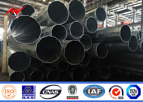 Chine 16m 1200 Dan Steel Tubular Pole Galvanized pour la ligne extérieure projet de distribution fournisseur