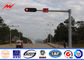 Panneau polygonal/rond de la vue Q235 de route de panneau routier avec le bras simple fournisseur