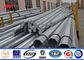 26.5M 5mm Steel Thickness Galvanized Steel Light Tension Electric Pole With Steel Channel Cross Arm fournisseur