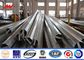 26.5M 5mm Steel Thickness Galvanized Steel Light Tension Electric Pole With Steel Channel Cross Arm fournisseur