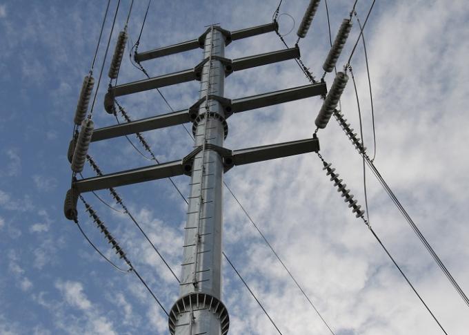 le revêtement de puissance de 30m a galvanisé la puissance Polonais d'Eleactrical pour les câbles 110kv 1