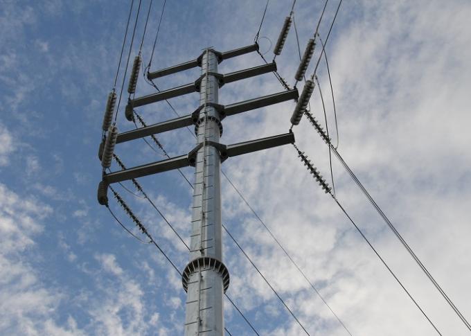 le revêtement de puissance de 30m a galvanisé la puissance Polonais d'Eleactrical pour les câbles 110kv 2