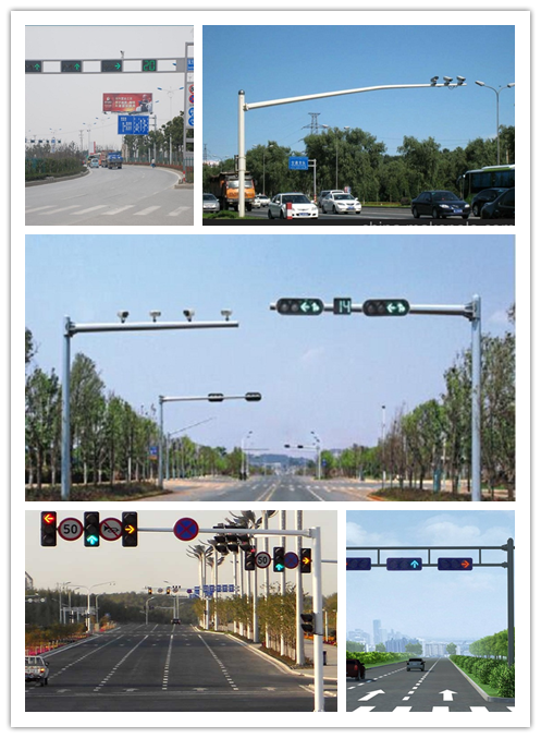 Signaux de guidage simples de feux de signalisation du bras 5M LED de sécurité pour la route 0