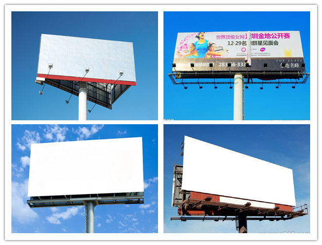 Panneau d'affichage extérieur galvanisé de bord de la route multi en acier de couleur annonçant la taille de 3M 0
