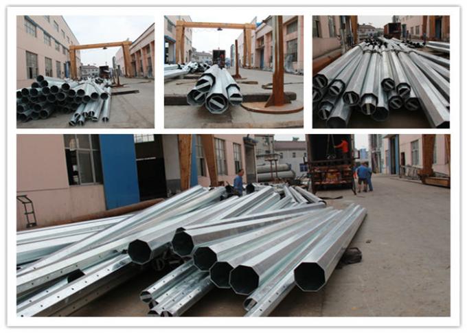 Imperméabilisez Polonais en acier galvanisé pour la ligne projet de la distribution 110v électrique 2