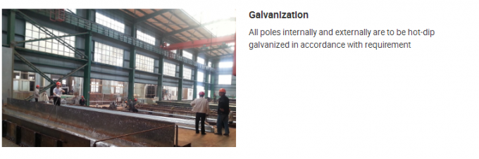 35 pieds de puissance de catégorie en acier une de Polonais protègent la galvanisation de niveau Polonais en acier électrique 11