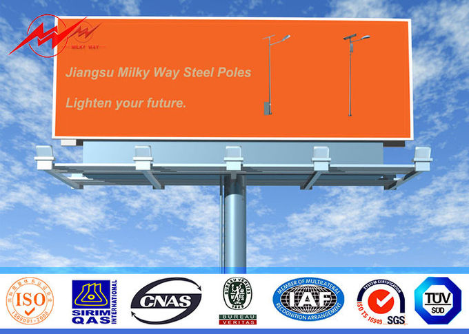 La publicité extérieure à simple face de panneau d'affichage de structure métallique pour la route 1