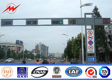 Chine Panneau polygonal/rond de la vue Q235 de route de panneau routier avec le bras simple fournisseur