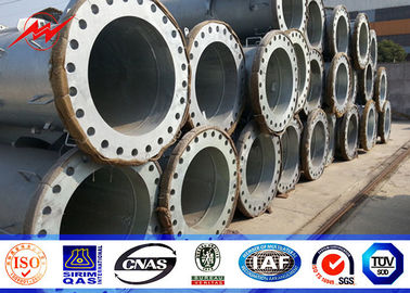 Chine 14 poteaux électriques en acier coniques de côtés de M 1250 Dan 16 pour la ligne de distribution fournisseur