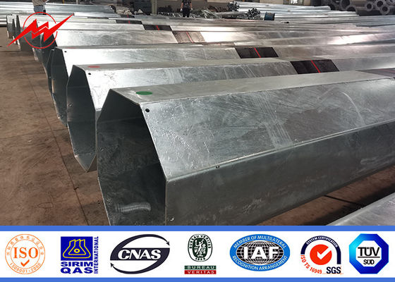 Chine 16m 1800 Dan Galvanized Steel Tubular Pole pour la ligne projet de distribution fournisseur