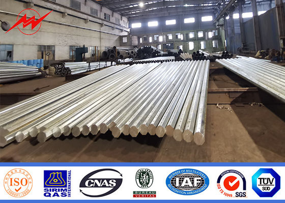 Chine acier Polonais tubulaire de transmission galvanisé par métal de 16m fournisseur