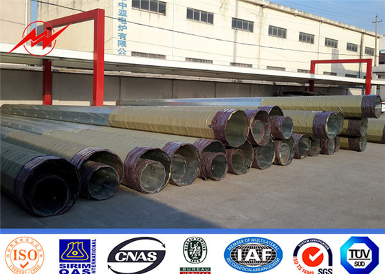 Chine 16.80m Steel Power Pole avec 6 mm d'épaisseur et 625 mm de diamètre de cul fournisseur