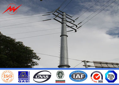 qualité  20m Q345 bitumen electrical power pole for electrical transmission Usine