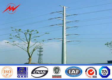 Le poteau en acier à haute tension 90ft a galvanisé Polonais en acier pour le transport d'énergie fournisseur