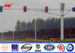 Signaux en acier octogonaux de feu de signalisation de Polonais de réverbère avec le revêtement de poudre fournisseur