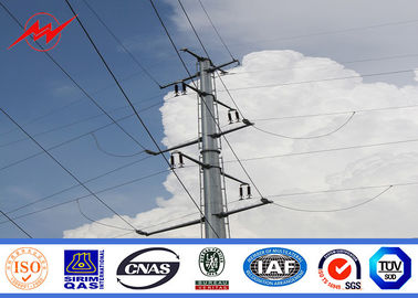 400 kilovolts Polonais en acier galvanisés par utilité en acier avec la ligne électrique de résistance aux chocs fournisseur
