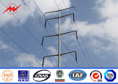 400 kilovolts Polonais en acier galvanisés par utilité en acier avec la ligne électrique de résistance aux chocs fournisseur