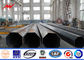 10kv - 550kv tension moyenne Polonais tubulaires en acier avec la préparation de surface de galvanisation fournisseur