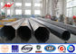 10kv - 550kv tension moyenne Polonais tubulaires en acier avec la préparation de surface de galvanisation fournisseur