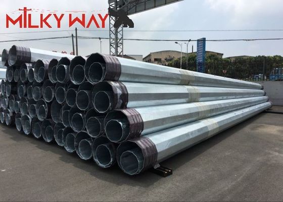 Projet de transmission de lignes de distribution électrique 12M 16KN fournisseur