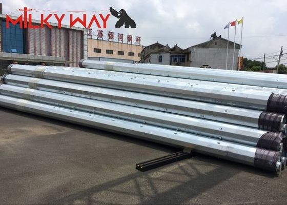 Projet de transmission de lignes de distribution électrique 12M 16KN fournisseur