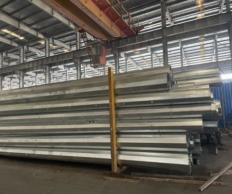 11.9M 8kn Galvanisée Pole électrique avec trois sections Multifonction échelle haut fournisseur