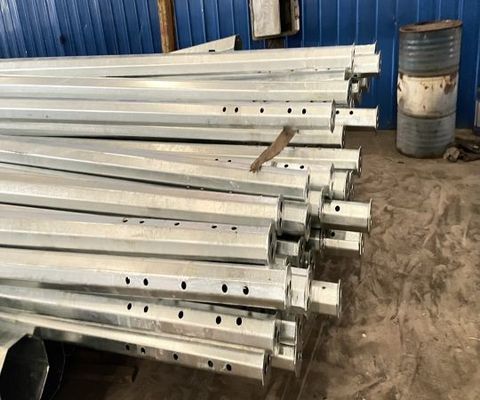 11.9M 8kn Galvanisée Pole électrique avec trois sections Multifonction échelle haut fournisseur