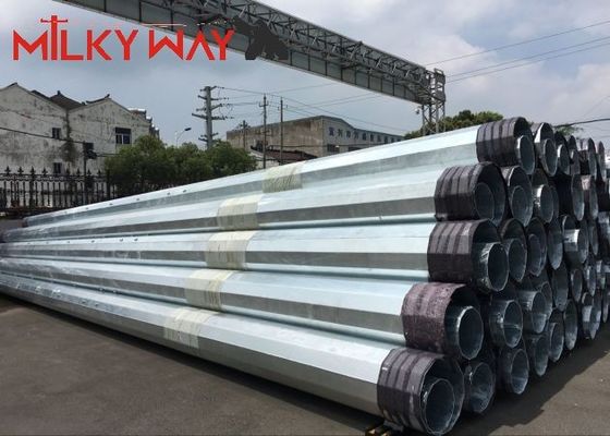 Poteaux d'alimentation en acier galvanisé de 80FT 90FT 138KV pour la distribution électrique fournisseur