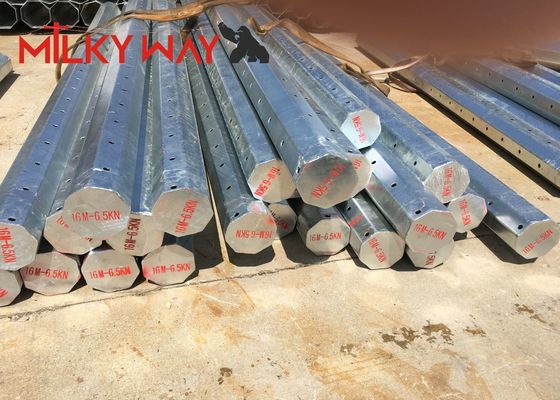 Poteau télescopique tubulaire en acier galvanisé 11M 8KN avec bitume, résistance à la limite d'élasticité 450 MPa fournisseur