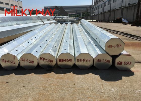 Poteau télescopique tubulaire en acier galvanisé 11M 8KN avec bitume, résistance à la limite d'élasticité 450 MPa fournisseur