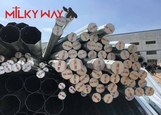 Poteaux électriques en acier à haute résistance pour une distribution et une transmission fluides de l'électricité fournisseur
