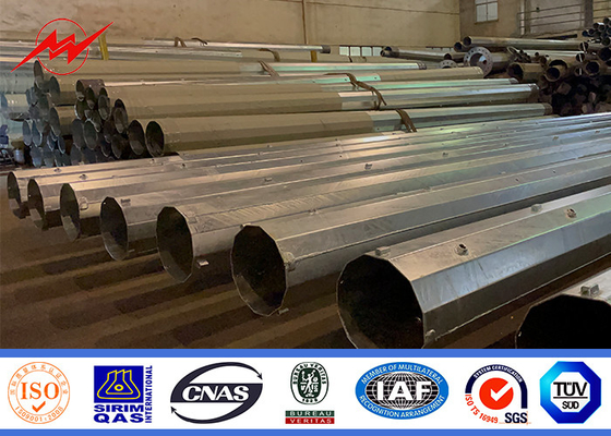 16.80m Steel Power Pole avec 6 mm d'épaisseur et 625 mm de diamètre de cul fournisseur
