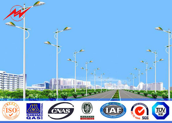 l'immersion chaude de degisn de Polonais de réverbère de taille de 6M-12M a galvanisé la surface