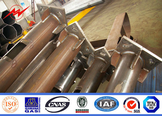 l'immersion chaude de double bras de 12m a galvanisé le poteau en acier pour le réverbère