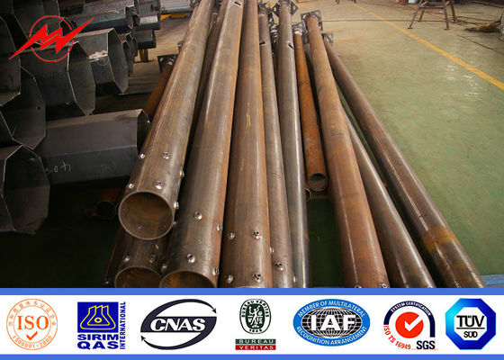 l'immersion chaude de double bras de 12m a galvanisé le poteau en acier pour le réverbère