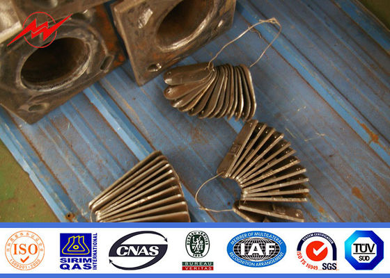 l'immersion chaude de bras simple de 8m a galvanisé le poteau en acier pour l'éclairage d'allée