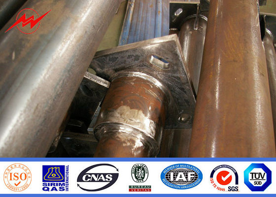 poteau rond de mât de 35m haut pour l'éclairage de parc avec le système de levage