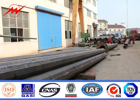 éclairage élevé polygonal de centre de sports de poteau de mât de 40m avec le treuil