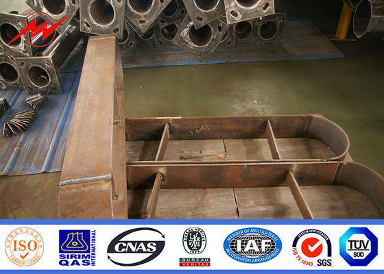 poteau octogonal de mât de 30m haut pour l'éclairage de parc avec le système de levage