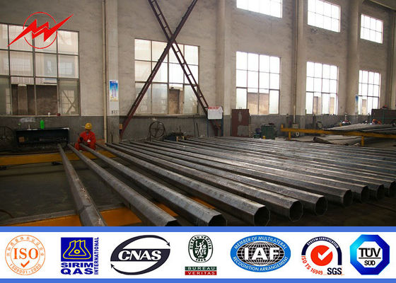 poteau conique de mât de 20m haut pour l'éclairage de centre de sports avec le treuil