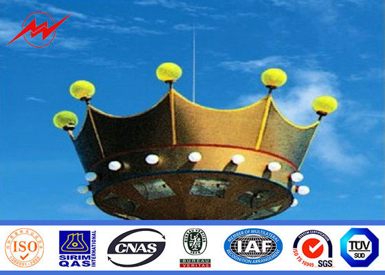 haut mât galvanisé multisided par 20m Polonais pour l'éclairage de centre de sports