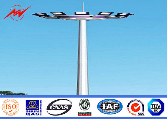 Haut mât Polonais de poteau tubulaire en acier en acier des poteaux Q345 pour le stade